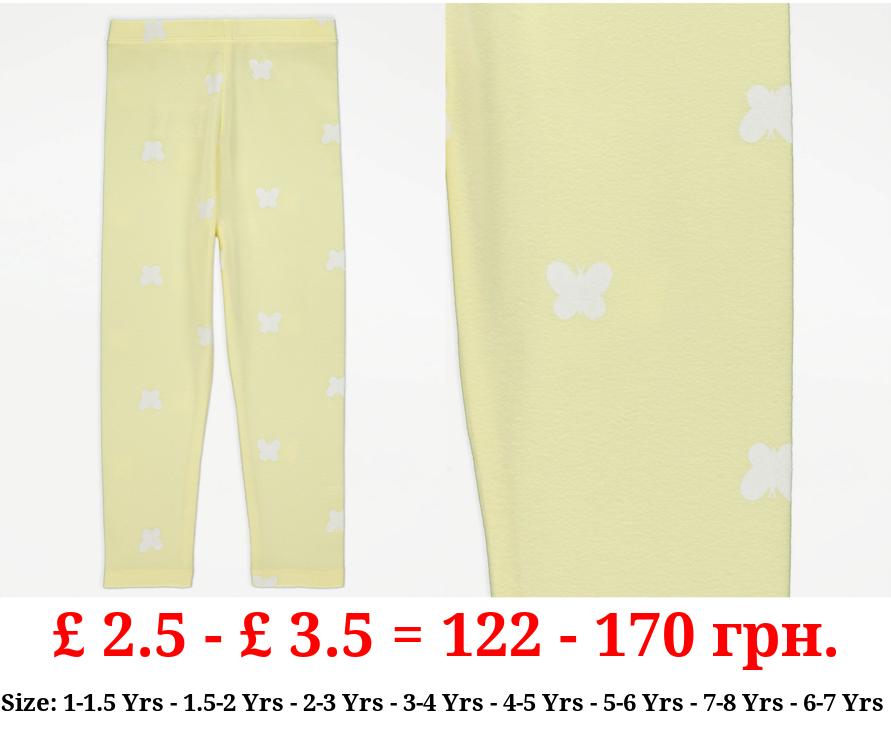 Yellow Butterfly Leggings