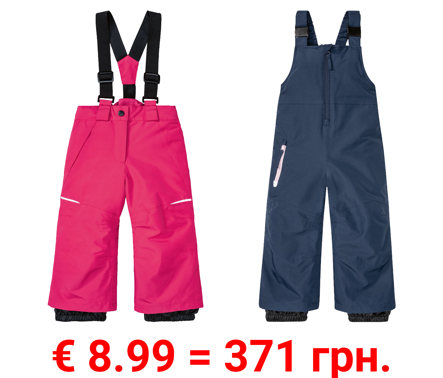 lupilu® Kleinkinder Mädchen Skihose, wasserabweisendes Obermaterial