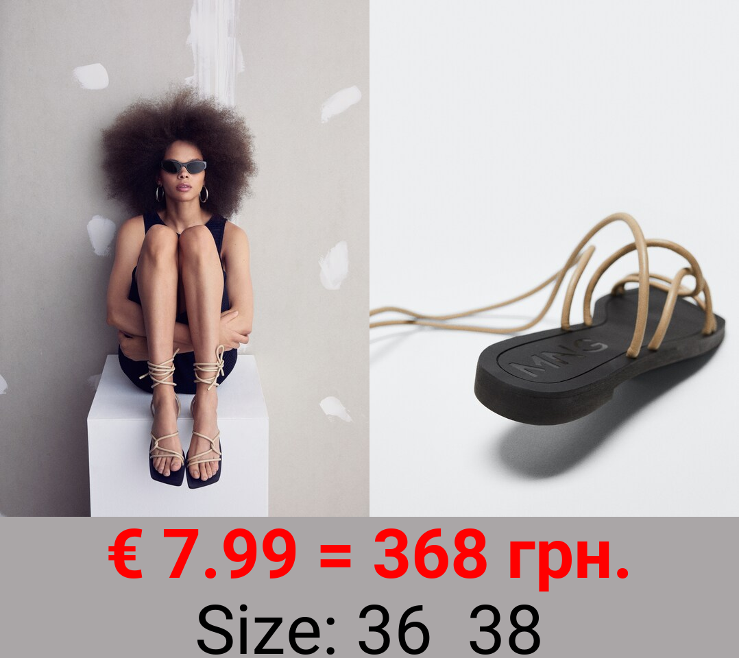 Sandalia tiras cruzadas