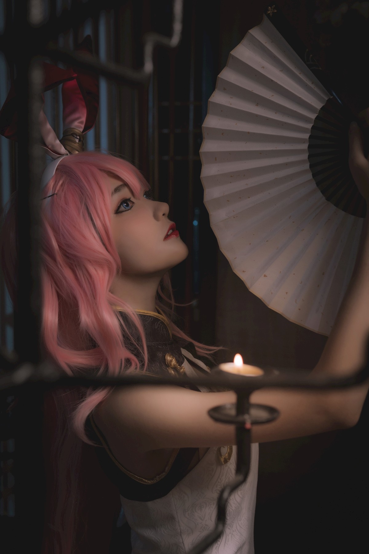 Cosplay 南桃Momoko 八重樱旗袍 3