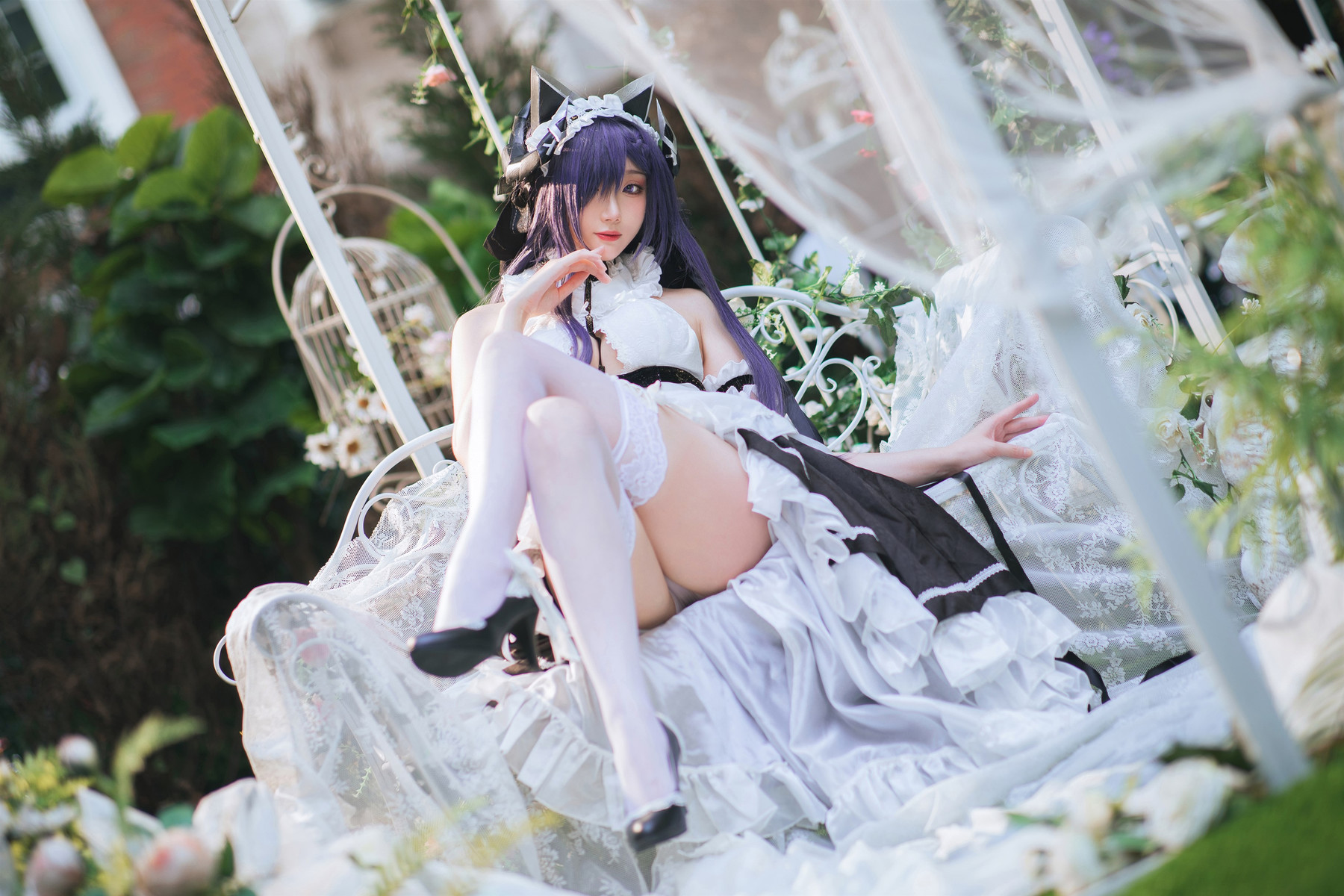 Cosplay 瓜希酱 碧蓝航线 奥古斯特女仆 23