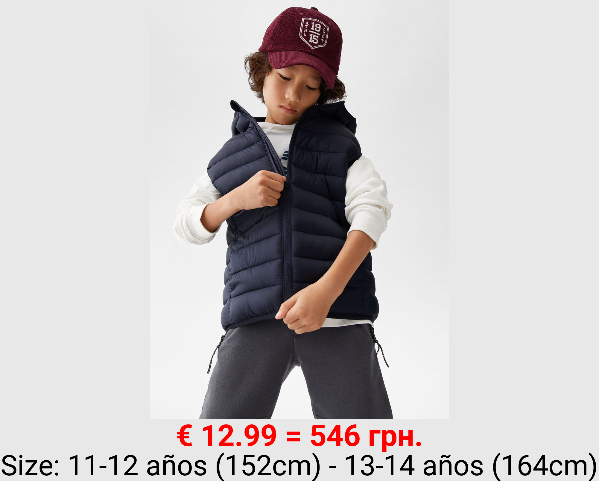 Chaleco acolchado capucha