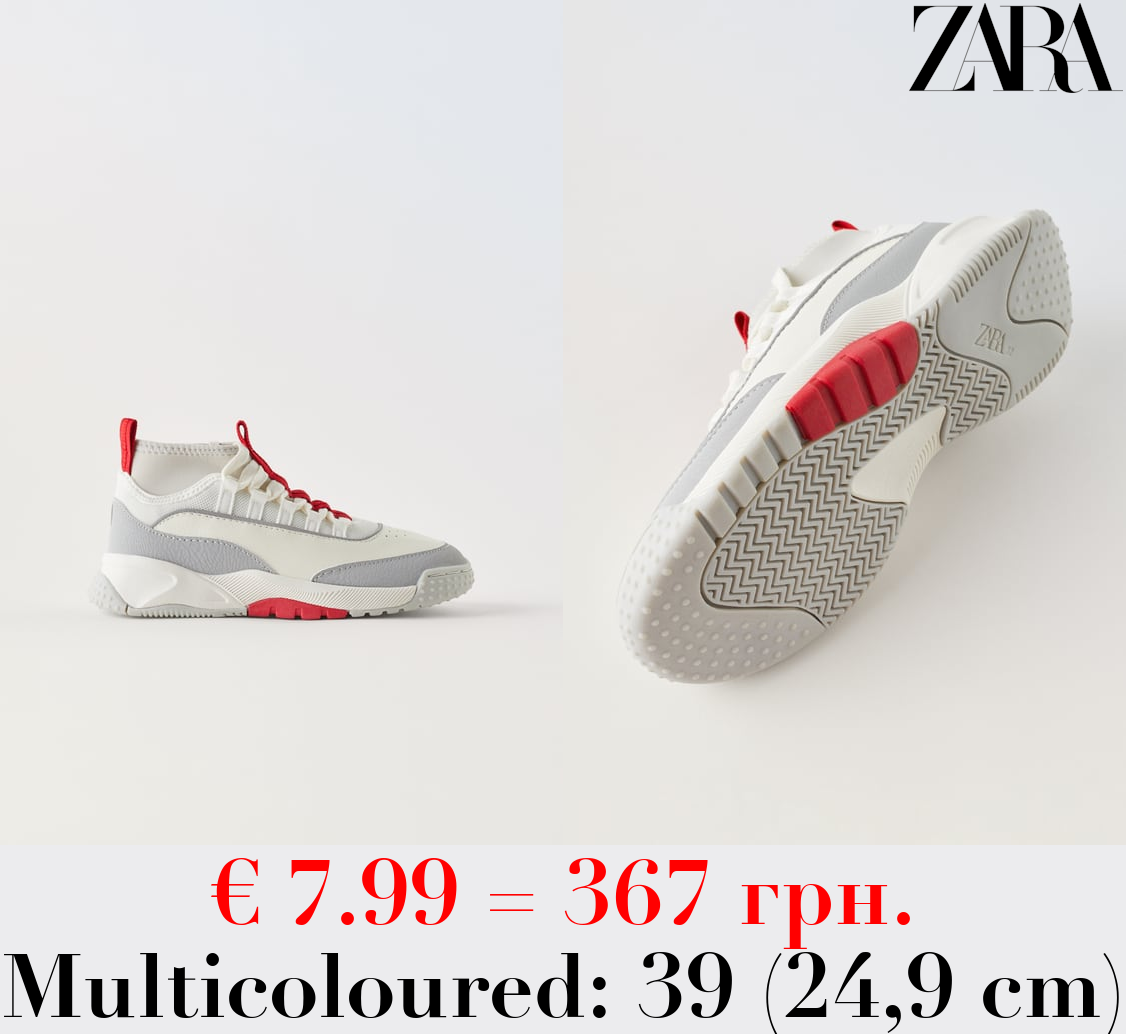 MULTI-PIECE HIGH TOP SNEAKERS