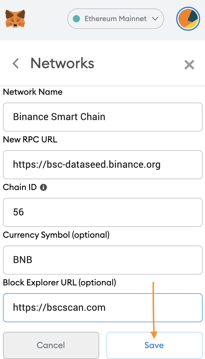 how to connect binance smart chain