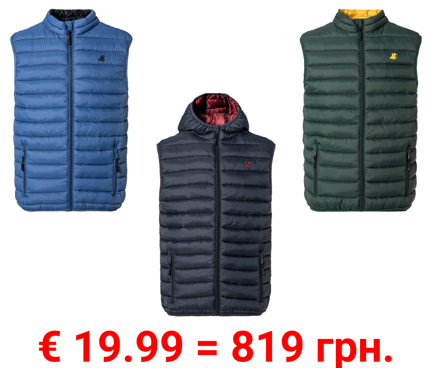 LIVERGY® Herren Lightweight-Weste mit Imprägnierung