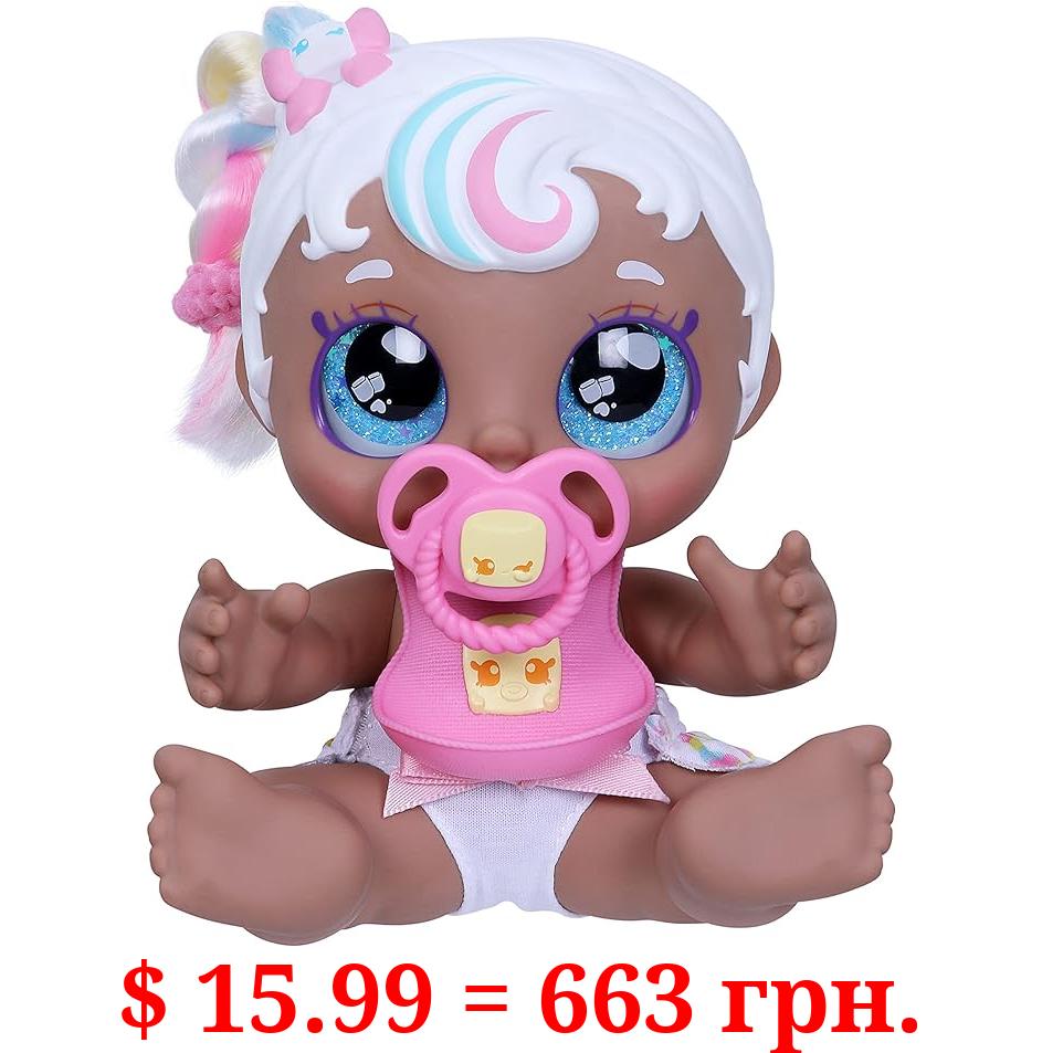 Kindi Kids Scented Sisters 6.5" Doll and 2 Accessories - Mini Mello Includes 1x Baby Doll, 1x Shopkin Rib, 1x Shopkin Dummy