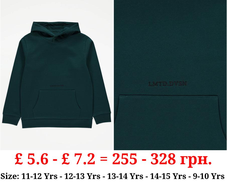 Dark Green Limited Division Embroidered Hoodie