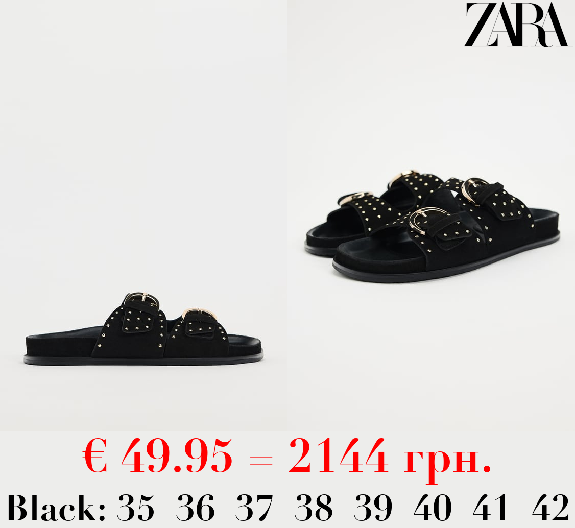 LEATHER SANDALS WITH STUDS