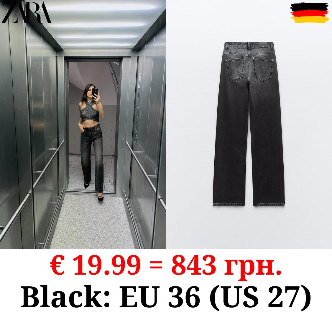 Z1975 STRAIGHT-FIT HIGH-WAIST LONG LENGTH JEANS