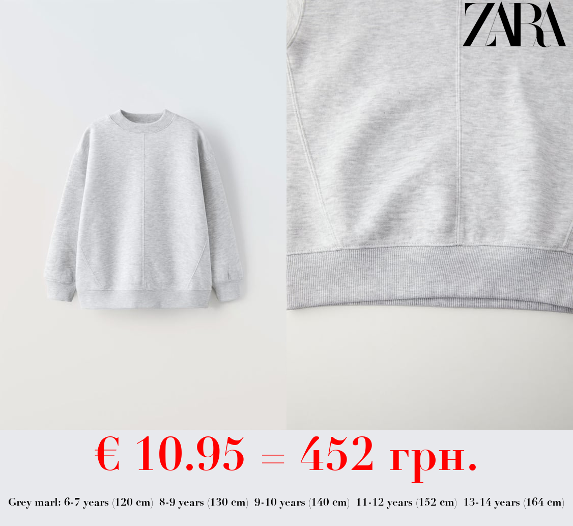 BASIC PLUSH SWEATSHIRT