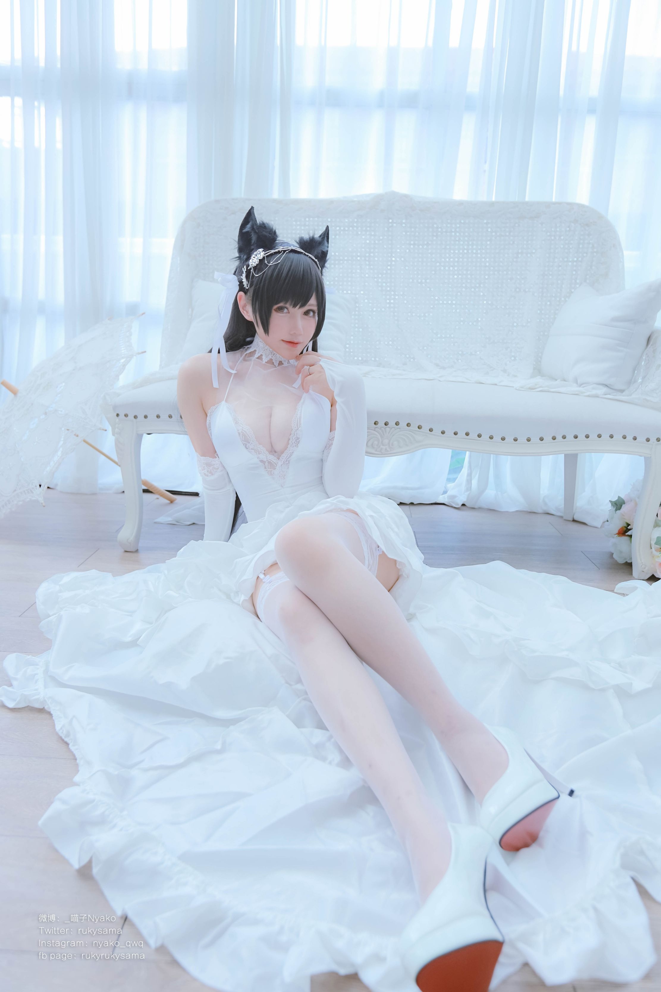 Nyako喵子 爱宕婚纱(62P177MB) 10