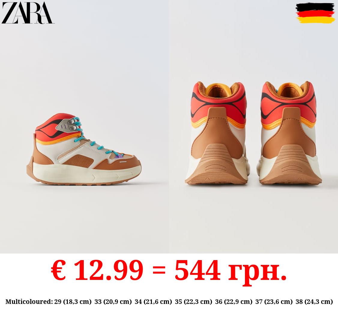 MULTI-PIECE HIGH TOP SNEAKERS