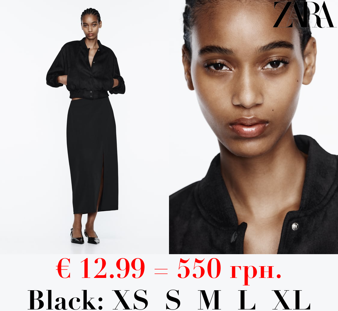 FAUX SUEDE BOMBER JACKET
