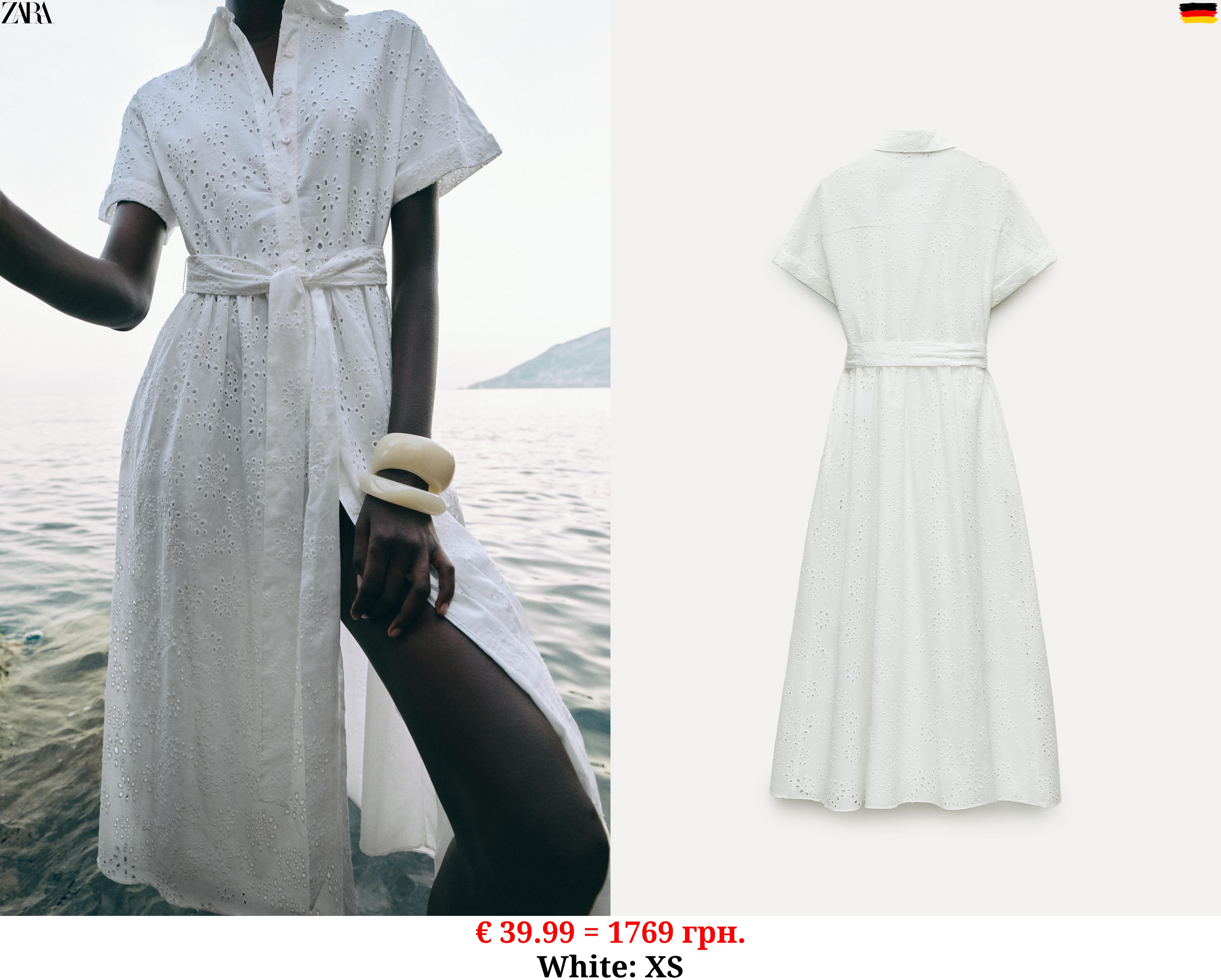 ZW COLLECTION CUTWORK EMBROIDERY DRESS