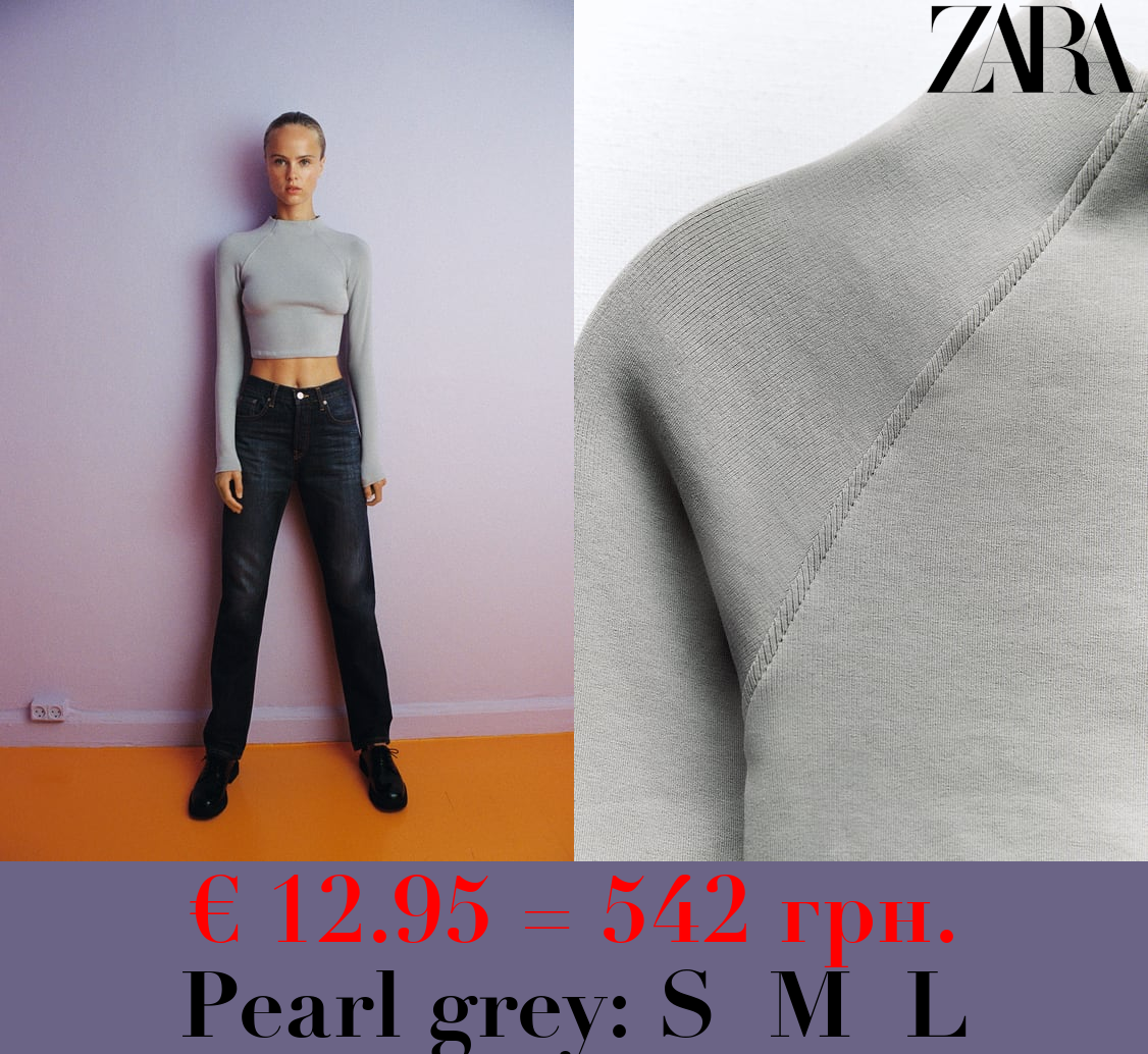 TOP WITH LONG RAGLAN SLEEVES