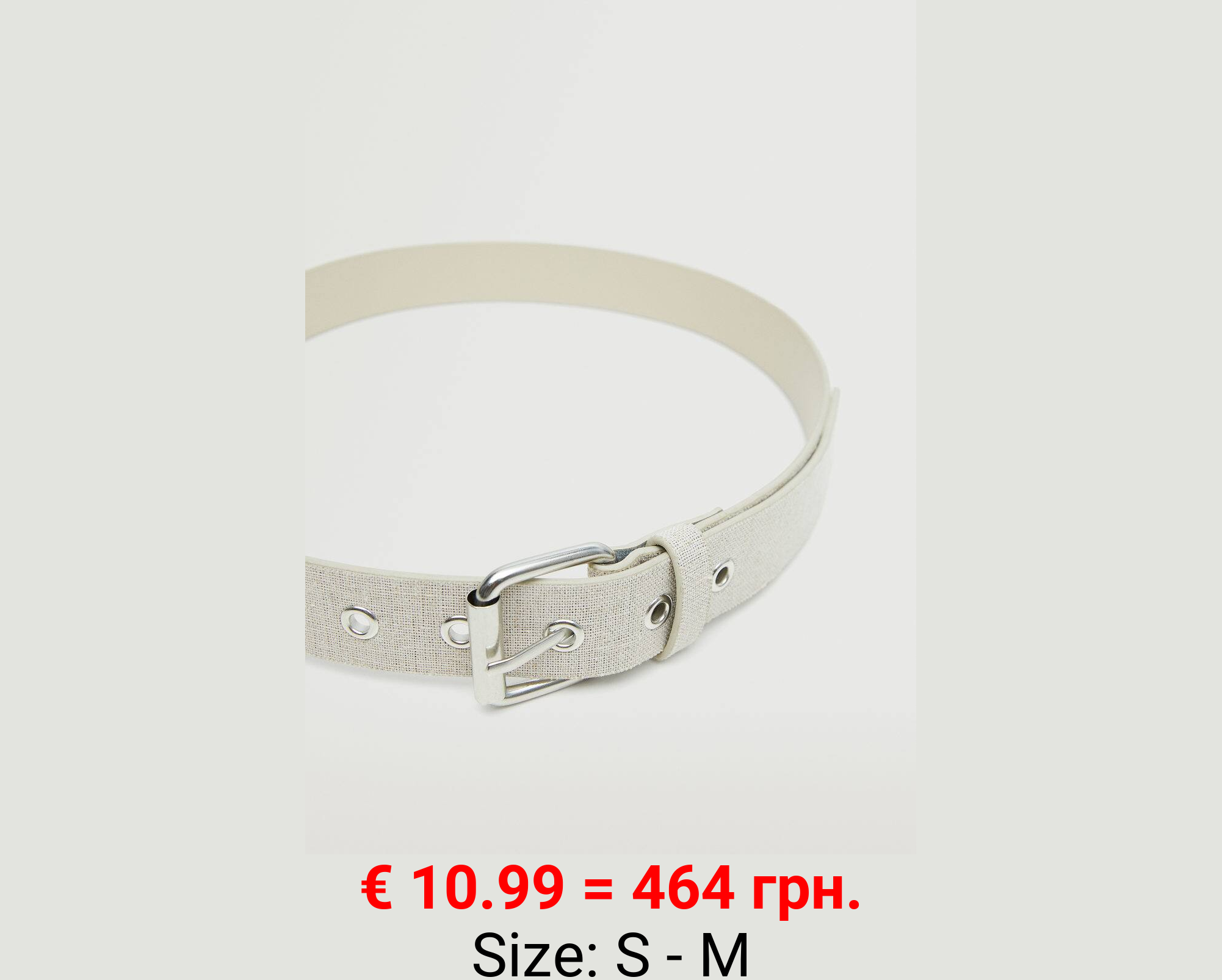 Cinturón hebilla metálica