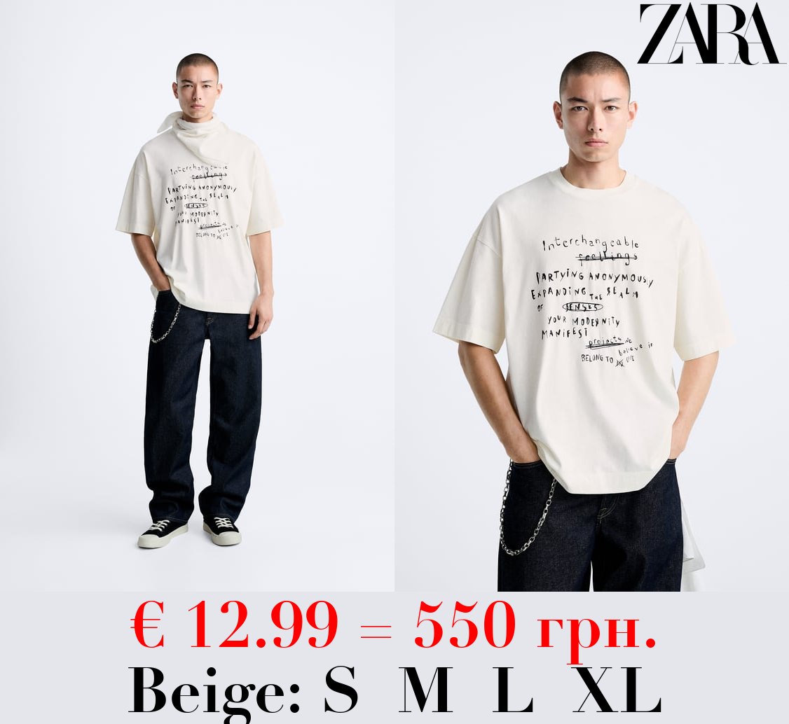 SLOGAN PRINT T-SHIRT