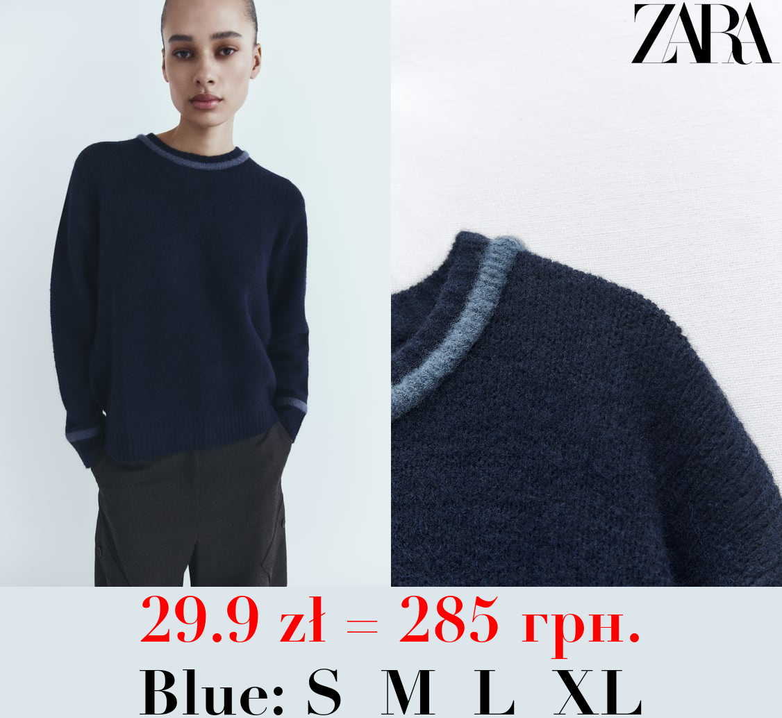 KNIT SWEATER WITH OPEN BACK