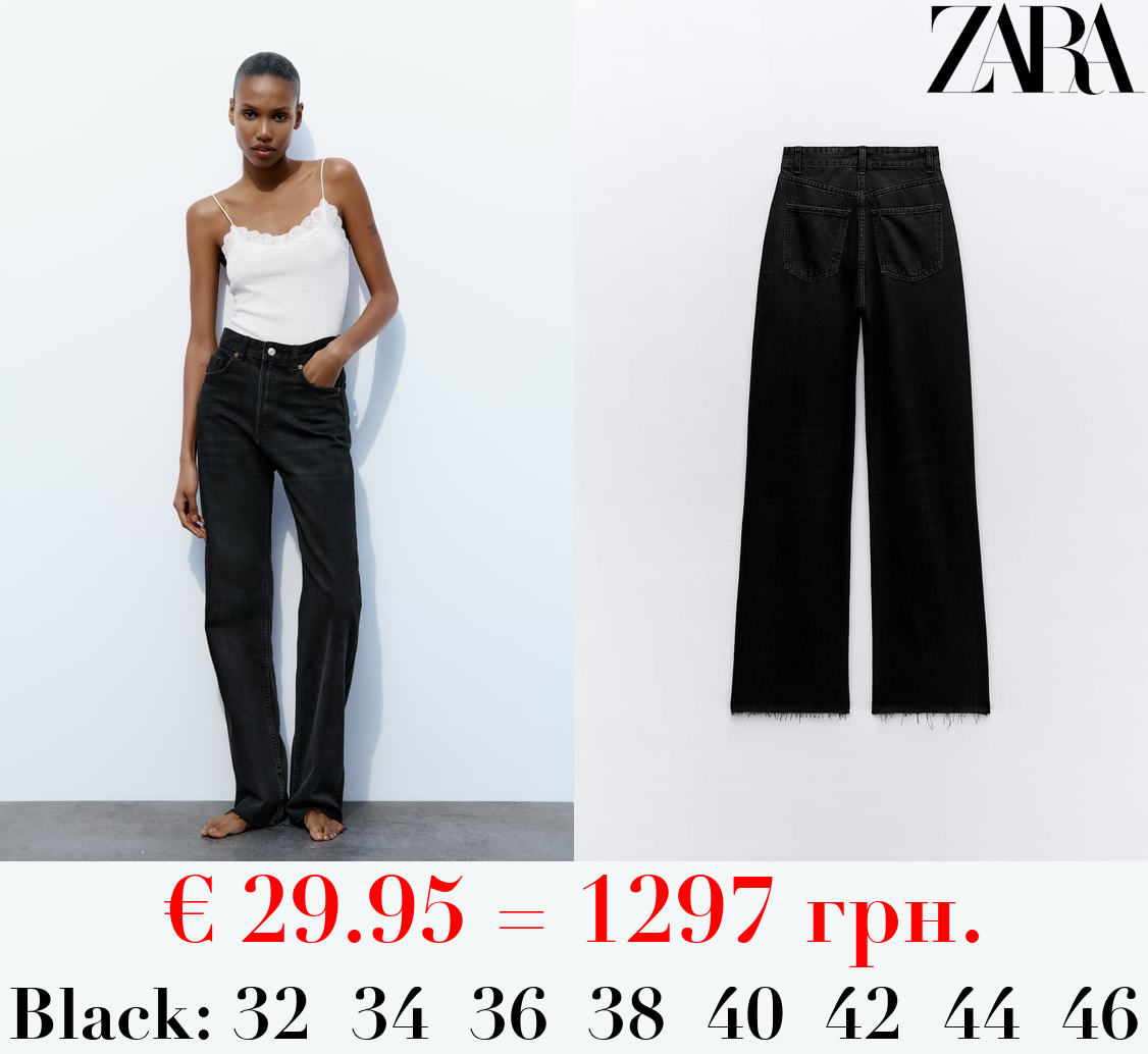 TRF HIGH-RISE WIDE-LEG JEANS