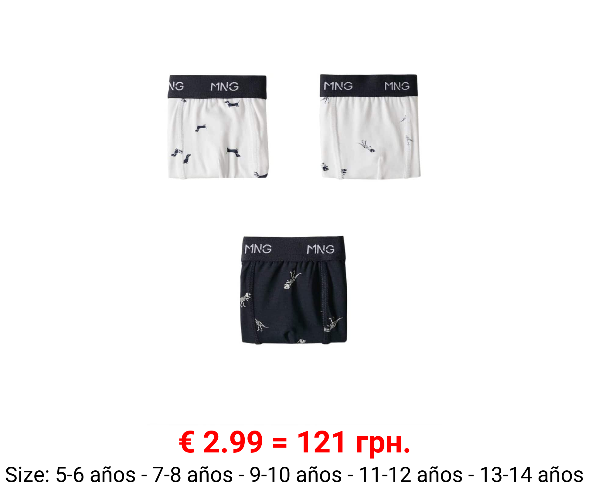 Pack 3 bóxers estampados