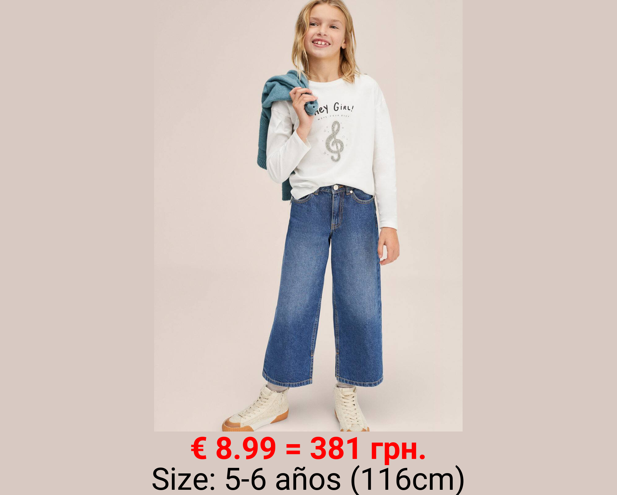 Camiseta manga larga abalorios