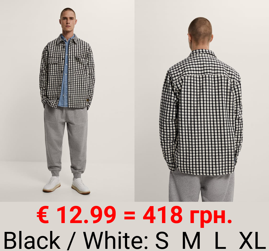 CHECKED OVERSHIRT WITH POCKETS