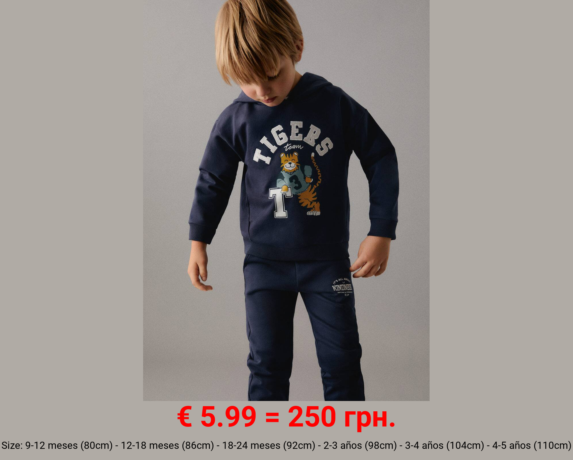 Sudadera algodón estampada