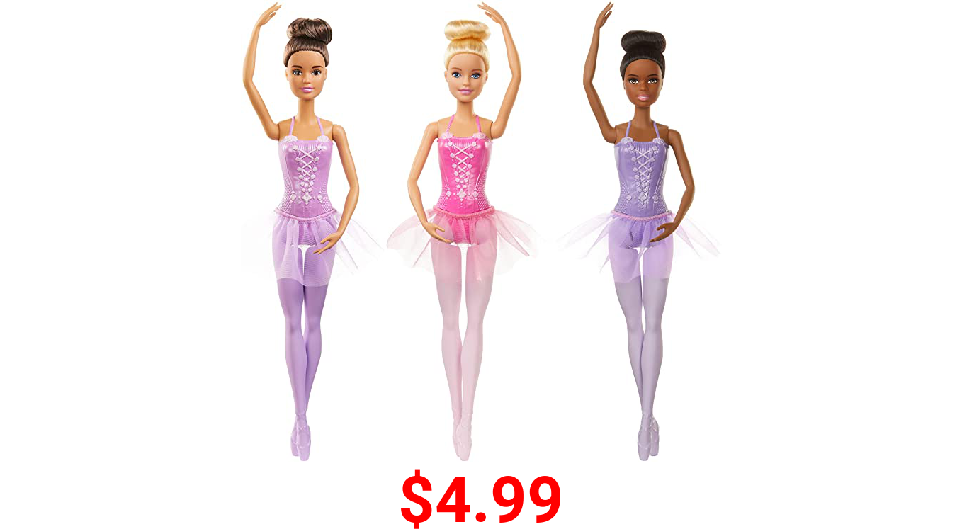 Barbie Ballerina Doll with Tutu and Sculpted Toe Shoes, Blonde