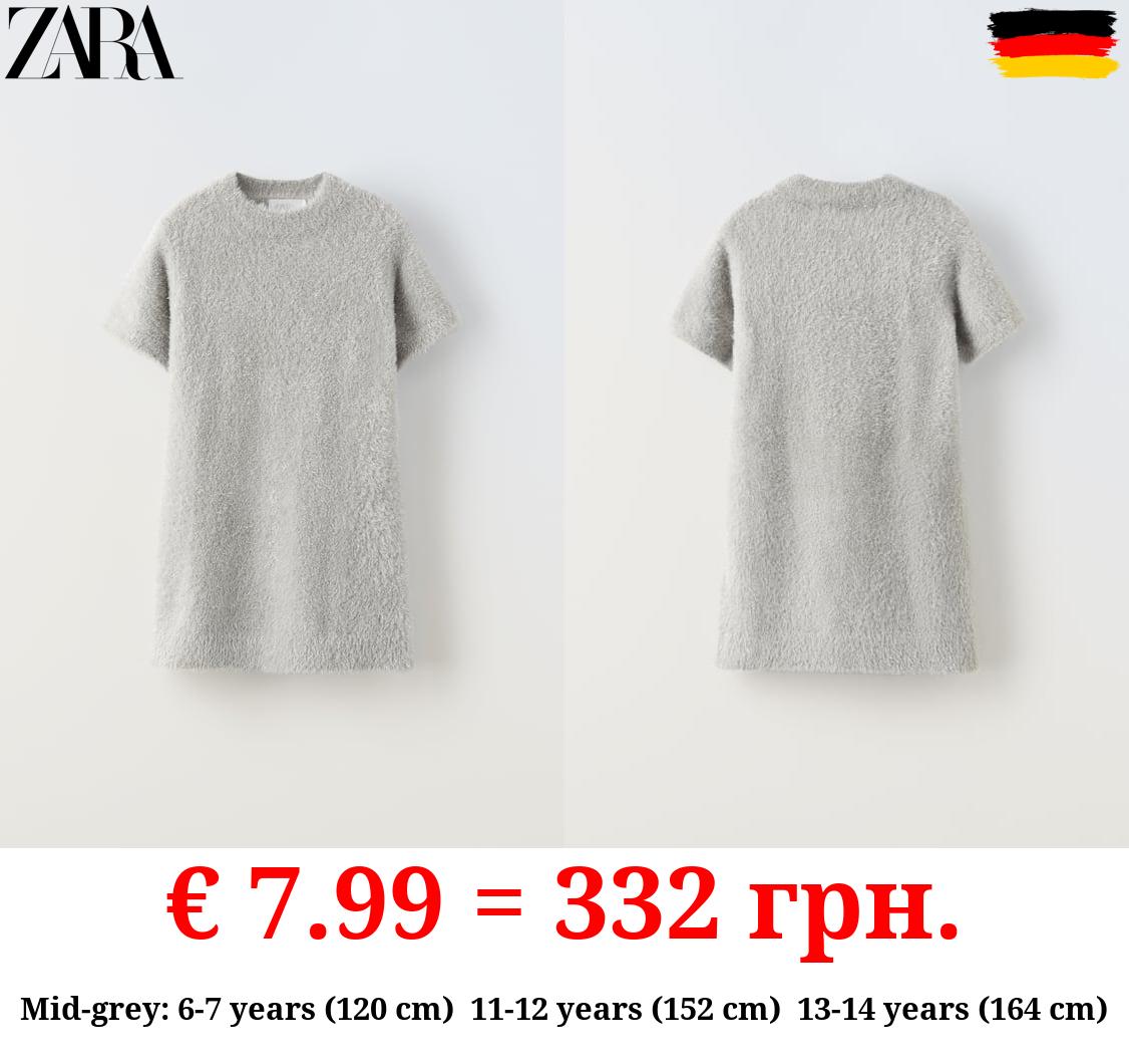 SPARKLY FAUX FUR DRESS