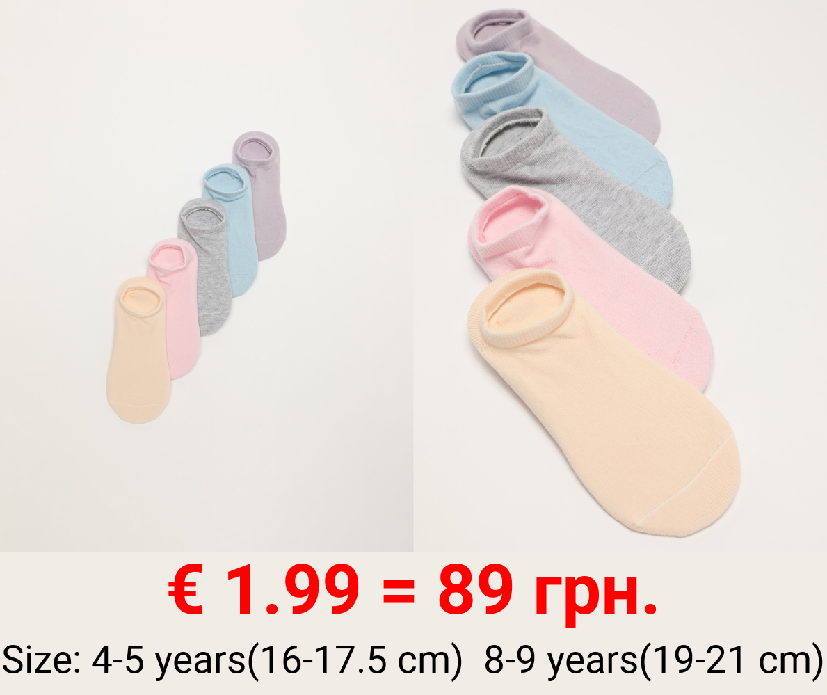5-Pack of basic no-show socks