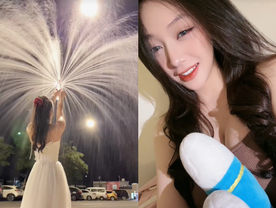Trần Hà Linh top 1 trend bóp chai nước full clip chống tối cổ