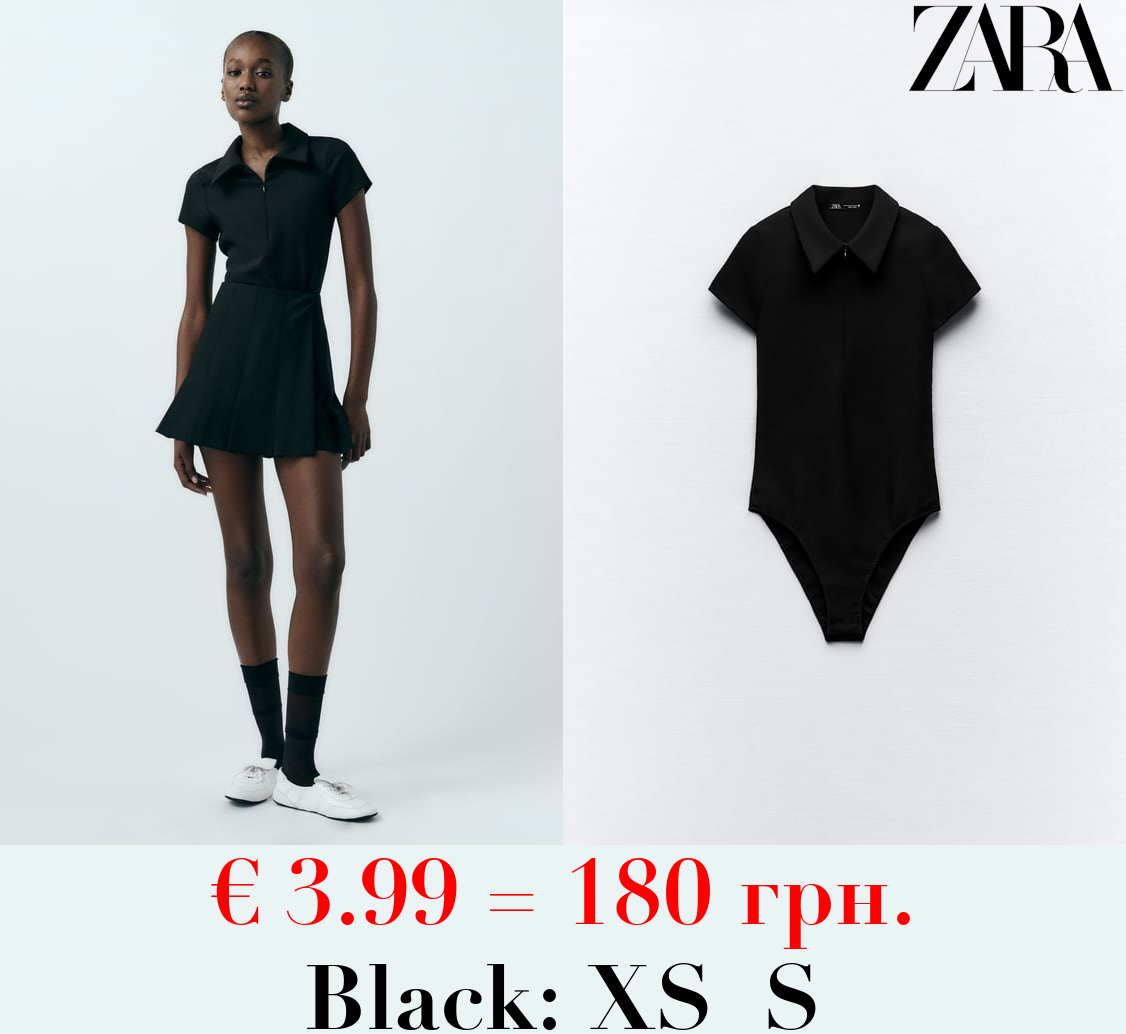 POLO COLLAR BODYSUIT