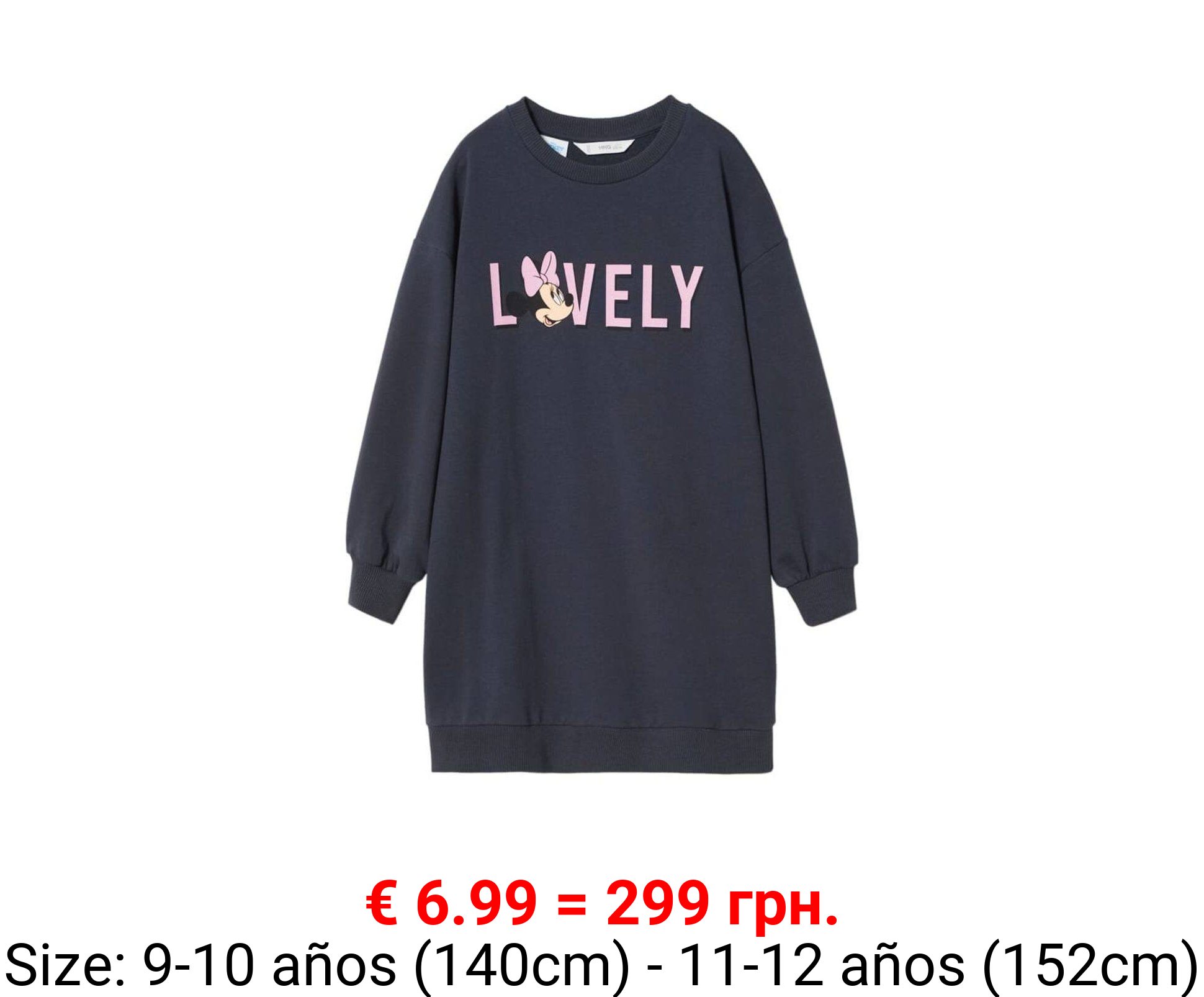 Vestido sudadera minnie