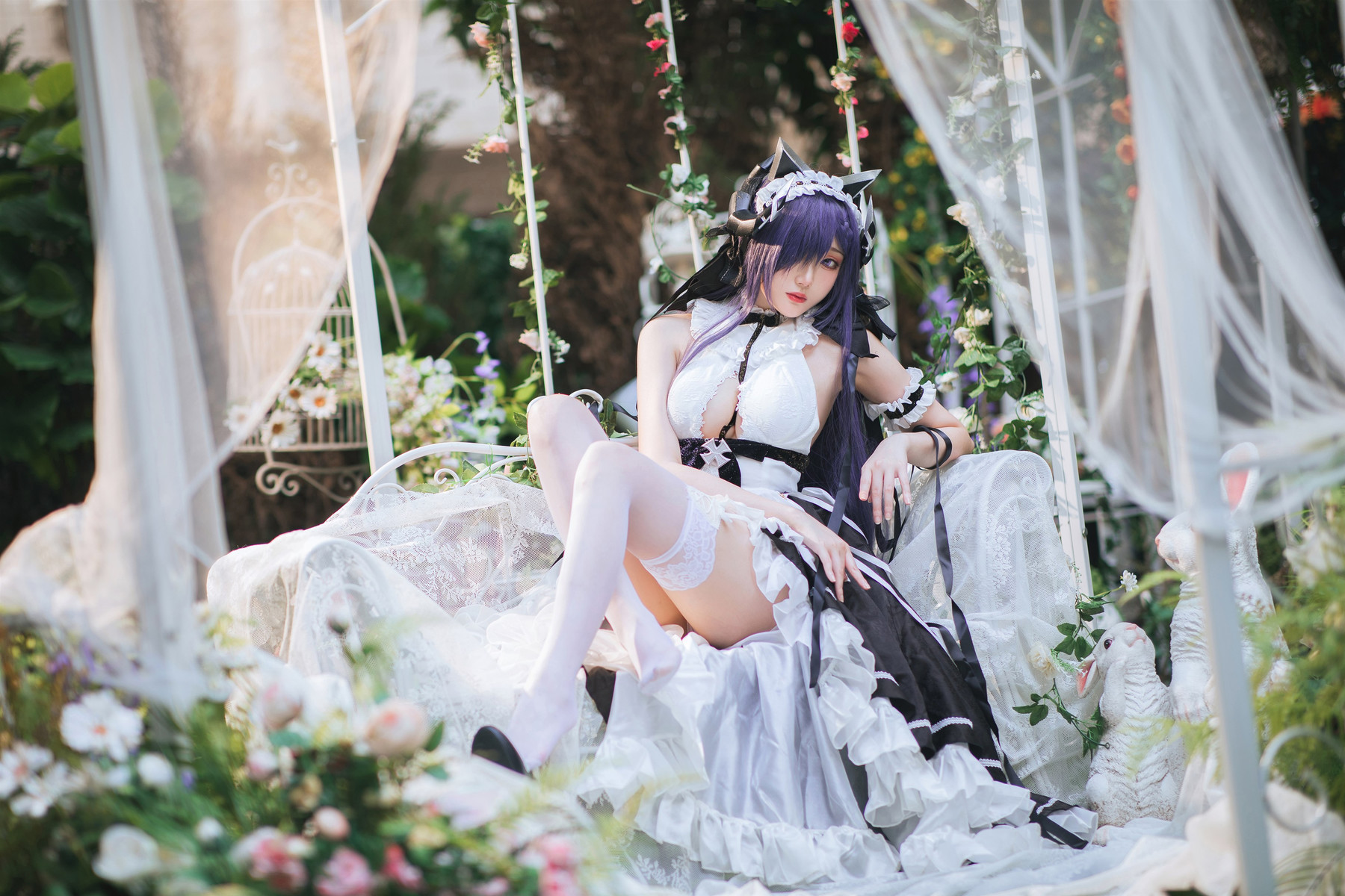 Cosplay 瓜希酱 碧蓝航线 奥古斯特女仆 19