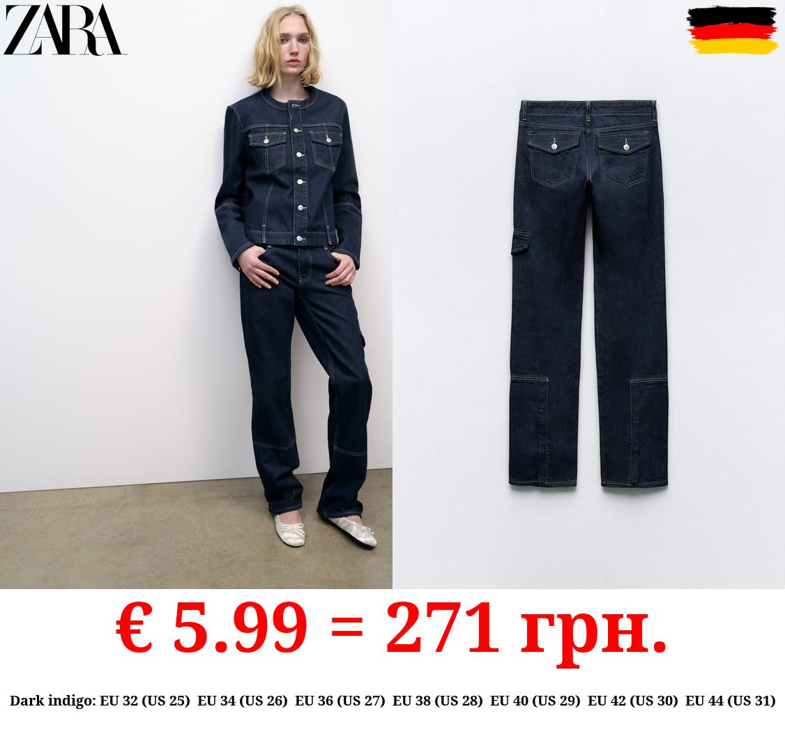TRF SLIM-FIT CARGO JEANS