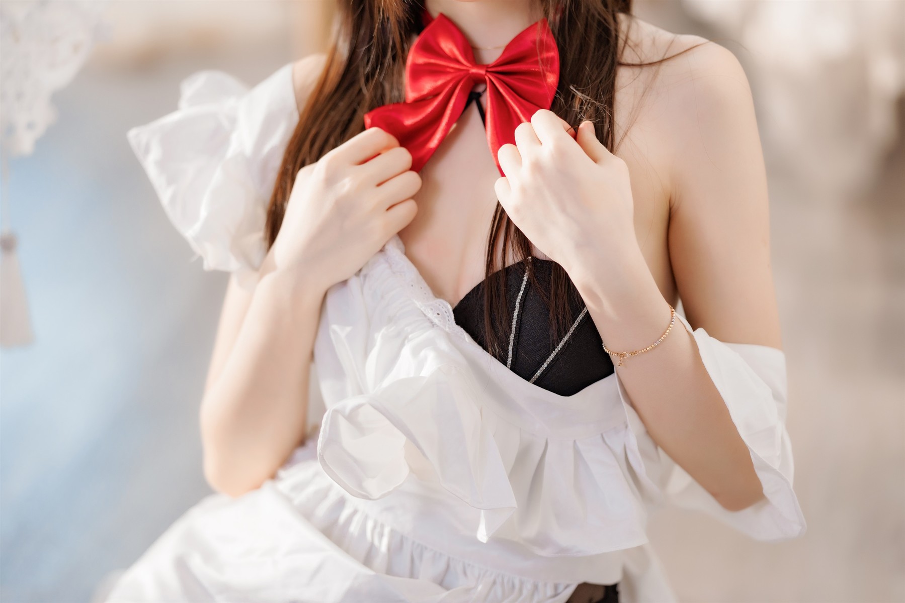 桜桃喵 Cosplay 长裙妹抖 56