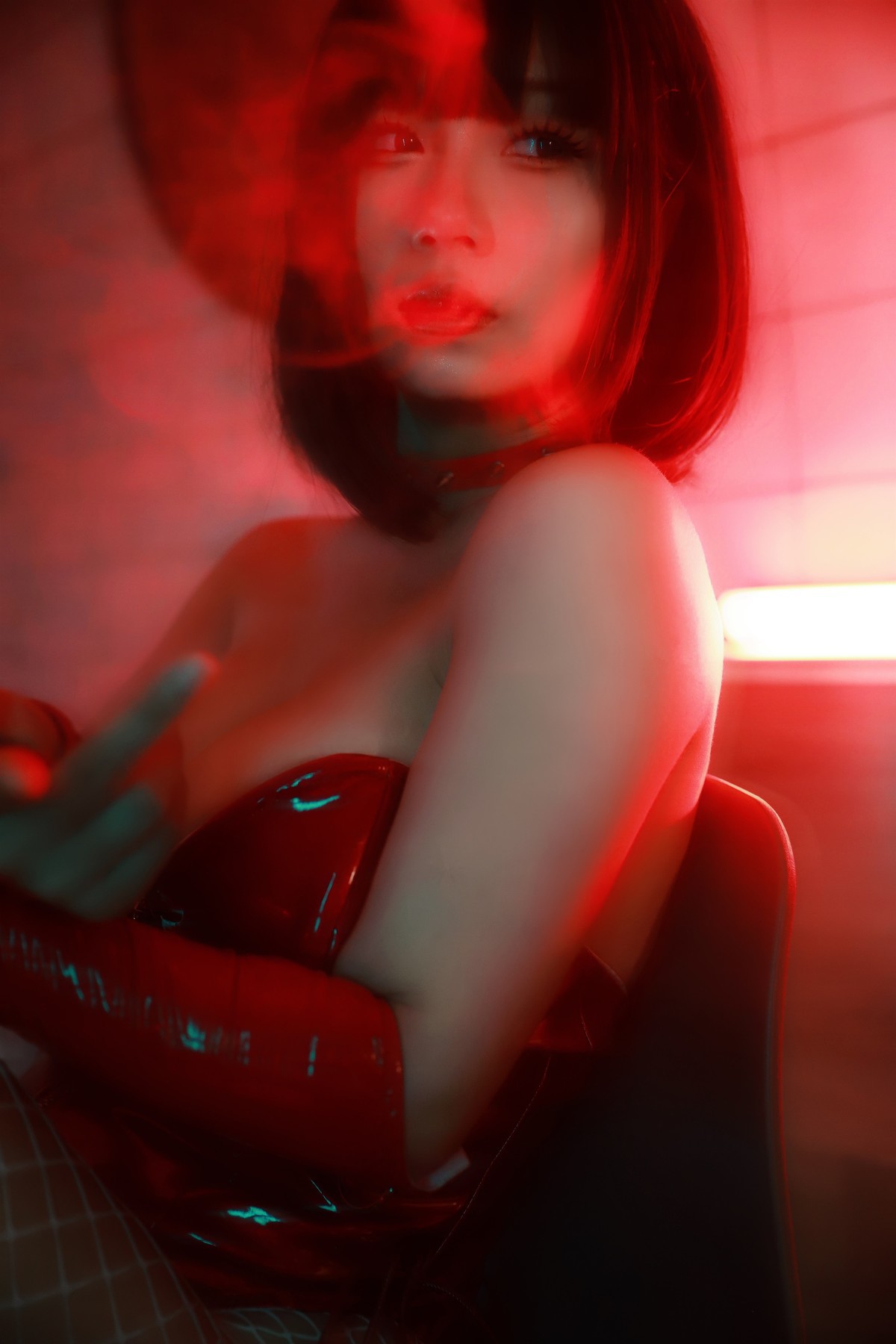 Cosplay 末夜787 红色兔女郎 10
