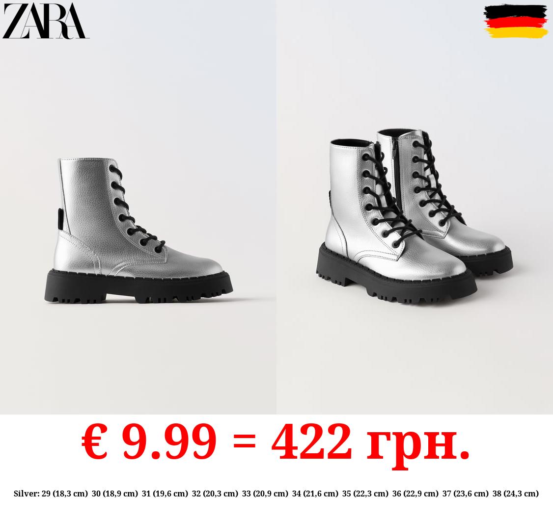 METALLIC ANKLE BOOTS