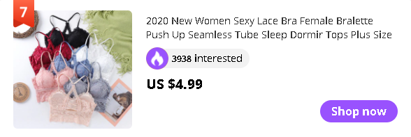 2020 New Women Sexy Lace Bra Female Bralette Push Up Seamless Tube Sleep Dormir Tops Plus Size Lingerie Underwear Brassieres
