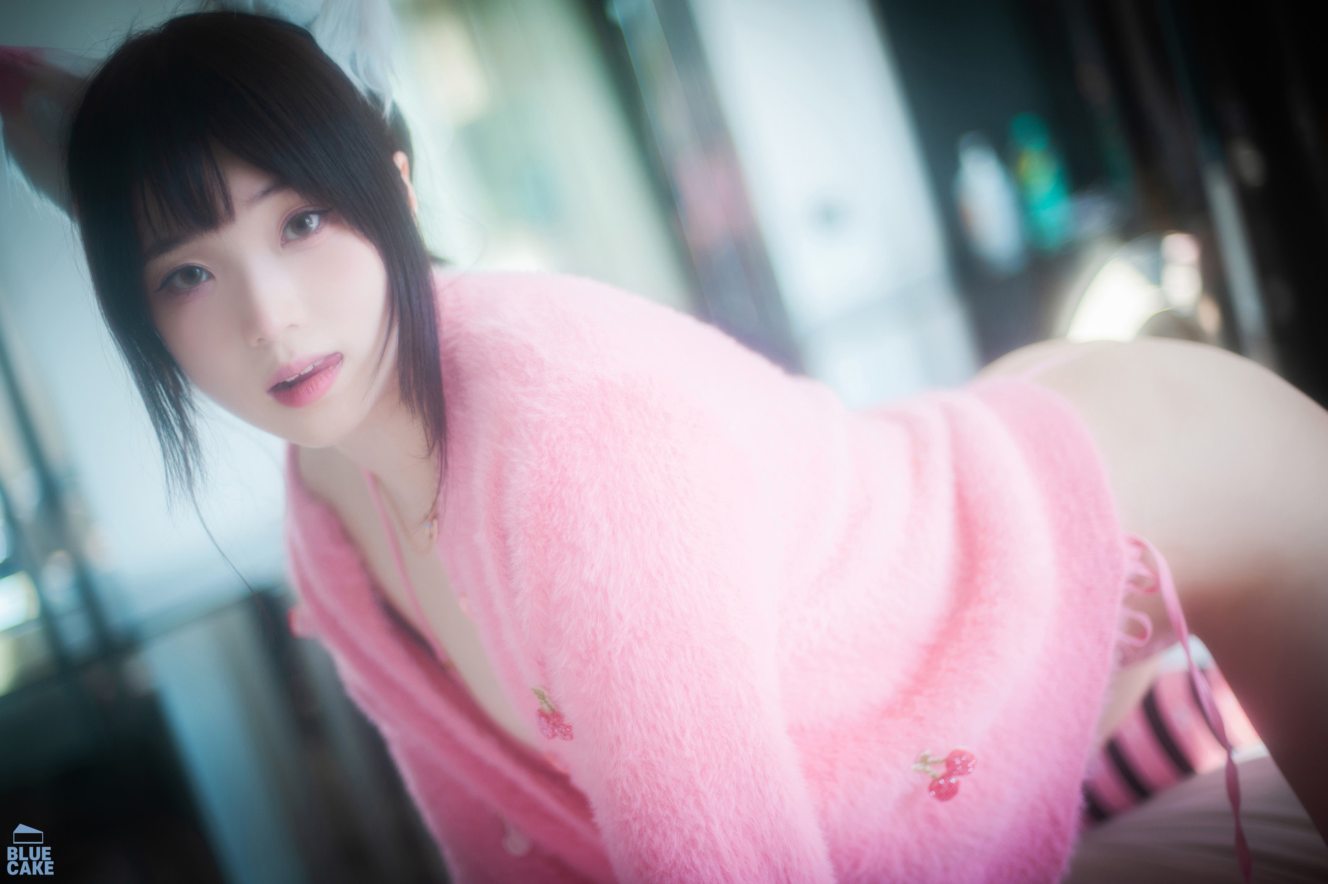Bambi 밤비, [BLUECAKE] Naughty Cats Pink & Mint RED Set.01 55