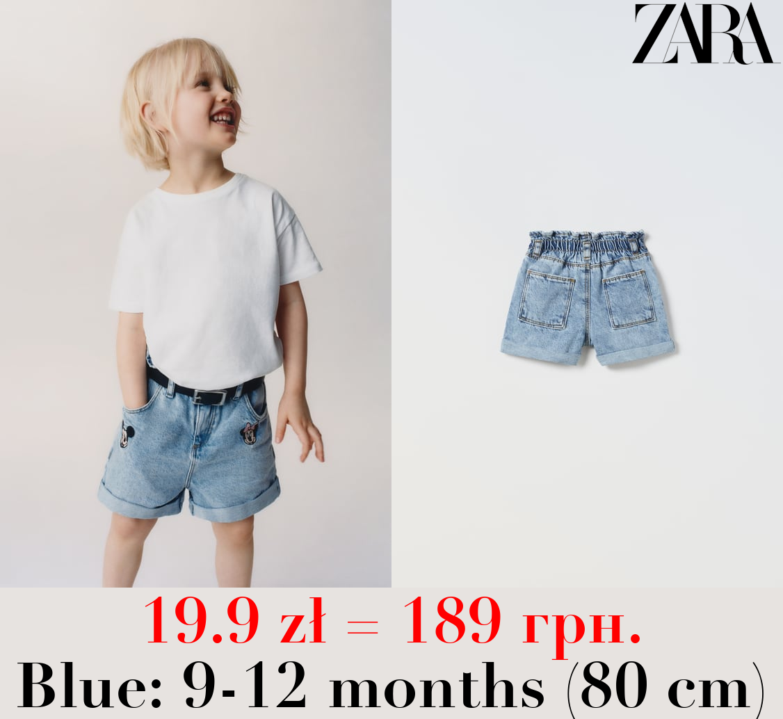 MICKEY & MINNIE MOUSE © DISNEY DENIM BERMUDA SHORTS