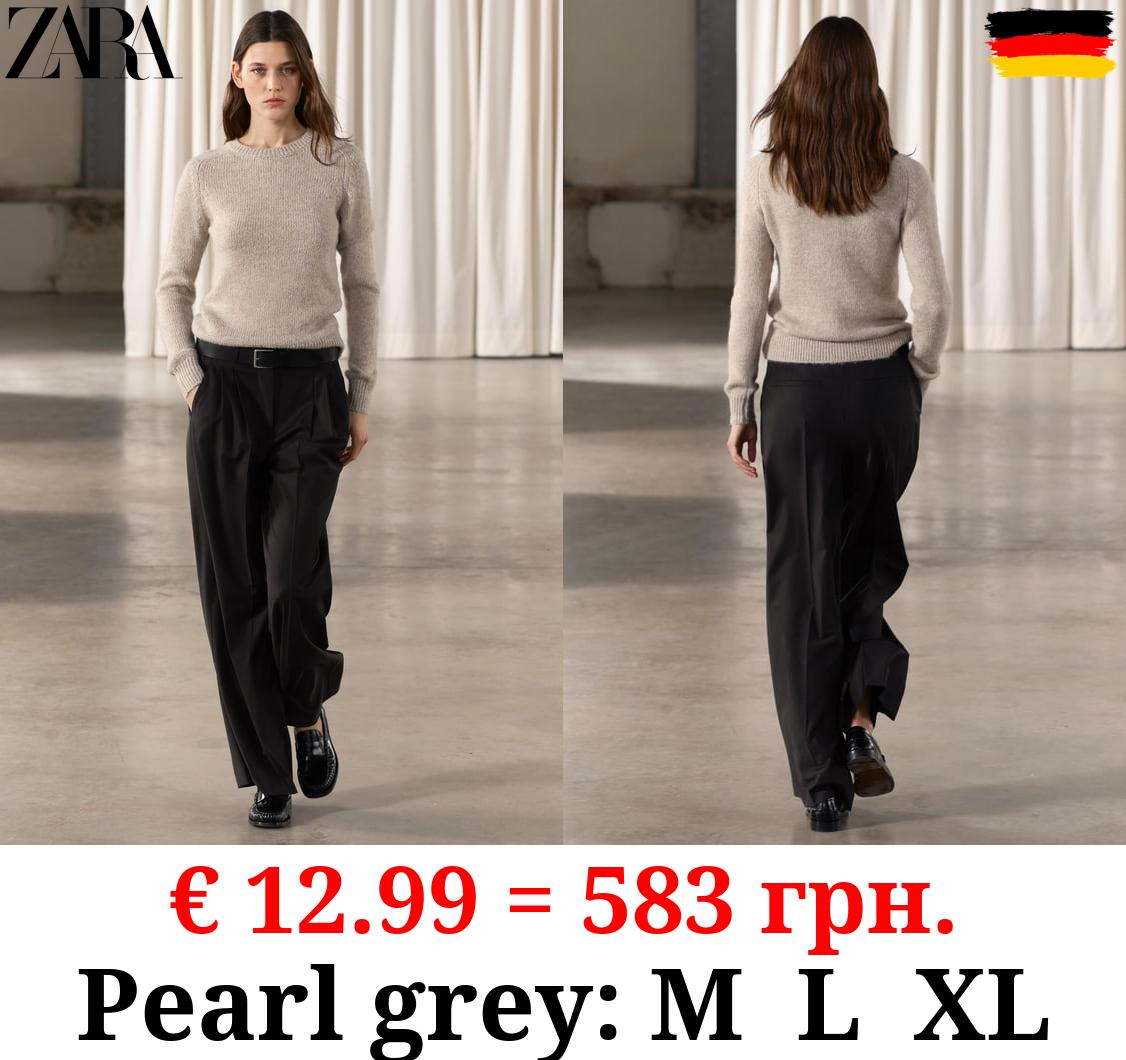 BASIC PLAIN KNIT SWEATER