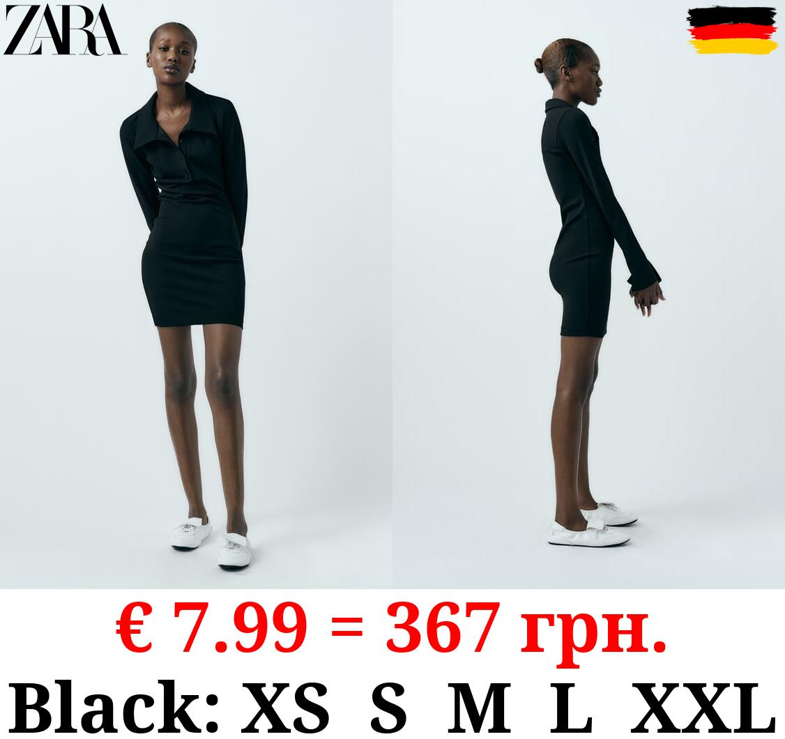 SHORT DRESS WITH SHIRT COLLAR