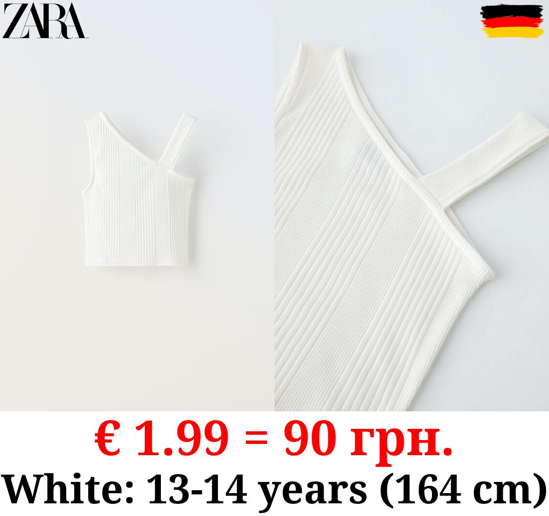 ASYMMETRIC STRAPPY T-SHIRT
