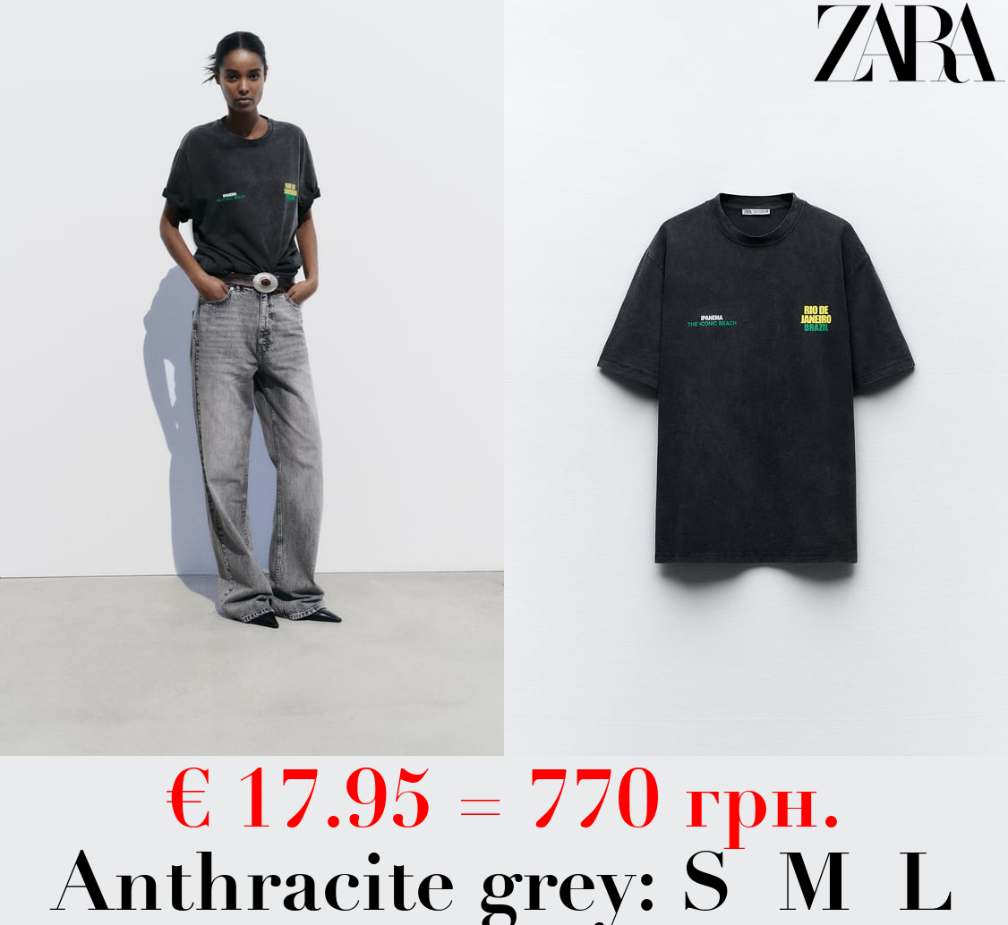 PRINTED FADED T-SHIRT