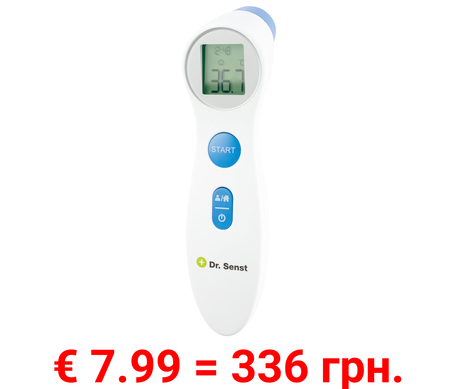 Dr. Senst Stirn-Thermometer, 2in1, mit Infrarot-Sensor