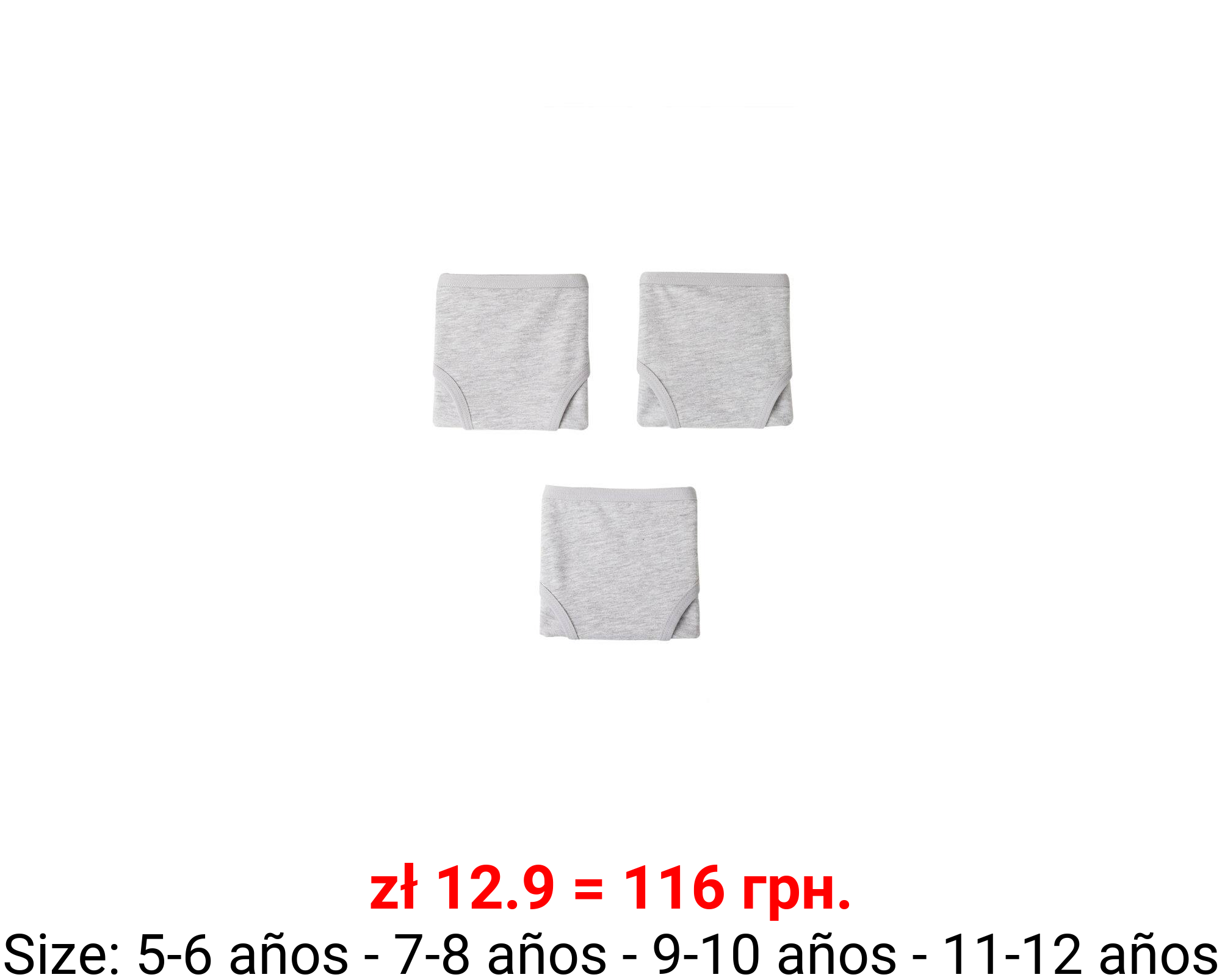 Pack 3 braguitas algodón