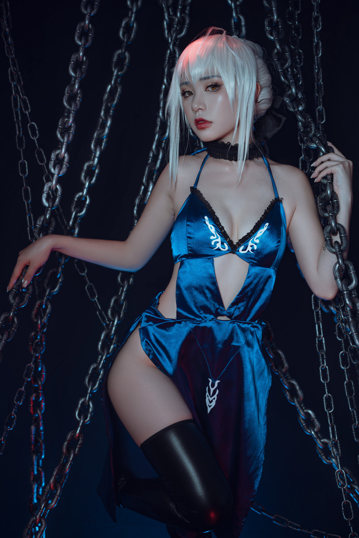 爆机少女喵小吉 Cosplay 黑呆 Saber Alter 33