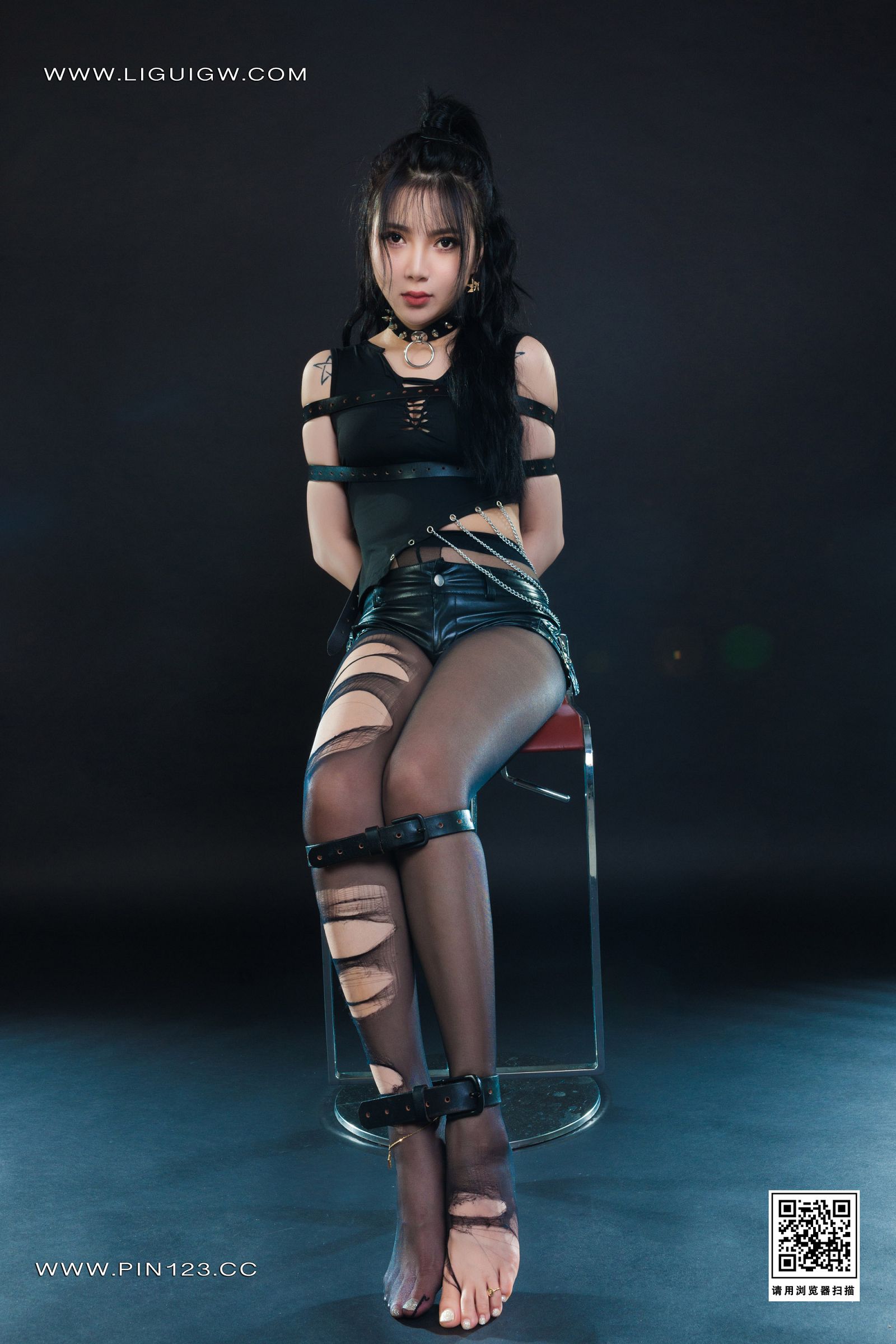 图片[12]-[Ligui丽柜]2023.08.18 撕袜四马 小七-六色网