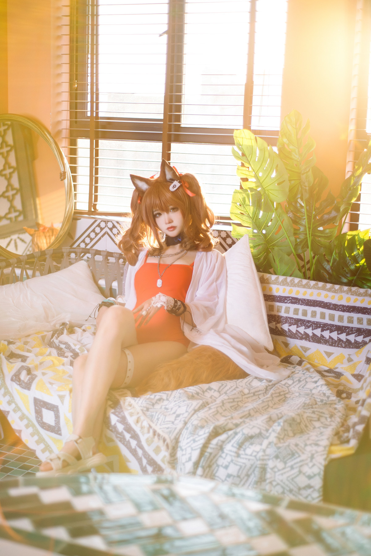 工藤新伍 Cosplay 明日方舟 安洁莉娜 夏卉泳装 18
